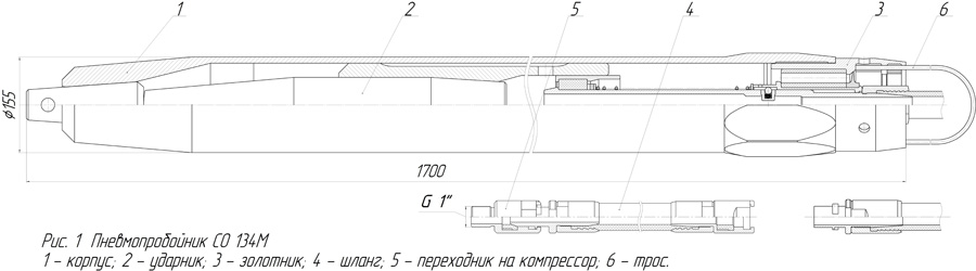 Схема пневмопробойника СО-134